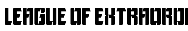 League of Extraordinary Justice font preview